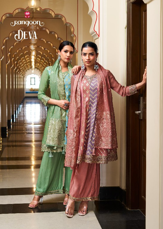 RANGOON DEVA WHOLESALE READYMADE PURE ORGANZA FASHIONABLE 3 PCS SUITS EXPORTER