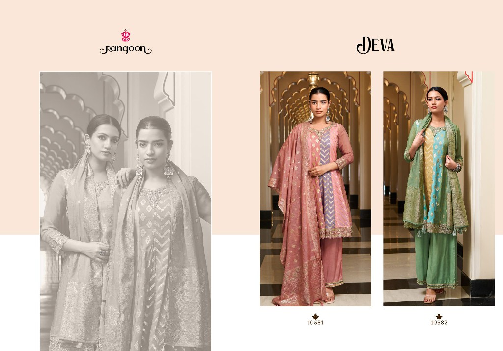 RANGOON DEVA WHOLESALE READYMADE PURE ORGANZA FASHIONABLE 3 PCS SUITS EXPORTER