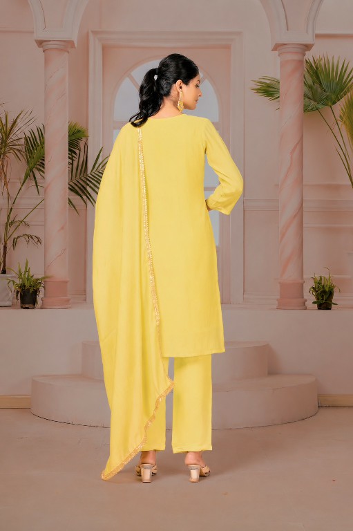 TEXTILEDEAL LAUNCH READYMADE MAL CHANDERI WITH MIRRIOR WORK 3 PCS SUITS SUPPLIER