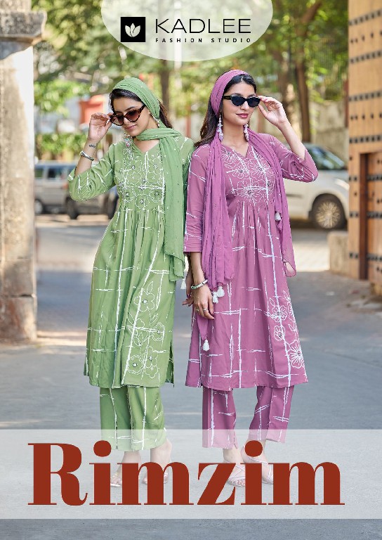 KADLEE RIMZIM WHOLESALE READYMADE RAYON PRINT CLASSIC 3 PCS SUITS SUPPLIER