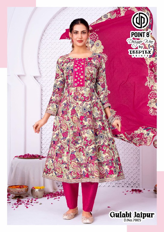 DEEPTEX GULABI JAIPUR VOL 67 WHOLESALE READYMADE COTTON BIG SIZE CASUAL WEAR ANARKALI 3 PCS SUITS SUPPLIER