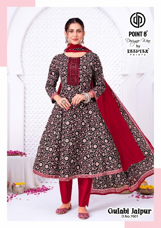 DEEPTEX GULABI JAIPUR VOL 67 WHOLESALE READYMADE COTTON BIG SIZE CASUAL WEAR ANARKALI 3 PCS SUITS SUPPLIER