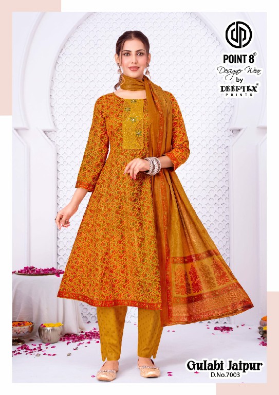DEEPTEX GULABI JAIPUR VOL 67 WHOLESALE READYMADE COTTON BIG SIZE CASUAL WEAR ANARKALI 3 PCS SUITS SUPPLIER