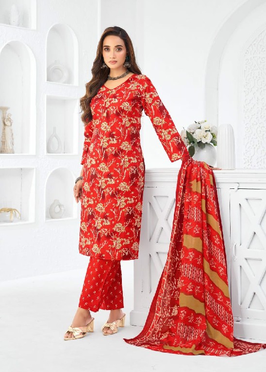 DHARMI CREATION VAANI VOL 1 WHOLESALE READYMADE COTTON PRINTED DAILY WEAR 3 PCS SUITS SUPPLIER