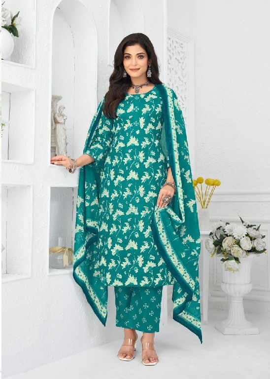 DHARMI CREATION VAANI VOL 1 WHOLESALE READYMADE COTTON PRINTED DAILY WEAR 3 PCS SUITS SUPPLIER