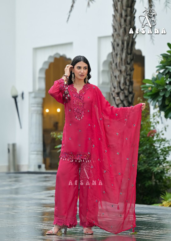 AFSANA SARGUN WHOLESALE READYMADE VISCOSE BEMBERG LUXURY COLLECTION 3 PCS COMBO SET SUITS FOR EXPORT