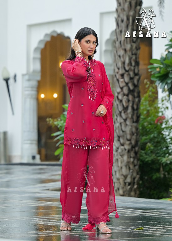 AFSANA SARGUN WHOLESALE READYMADE VISCOSE BEMBERG LUXURY COLLECTION 3 PCS COMBO SET SUITS FOR EXPORT
