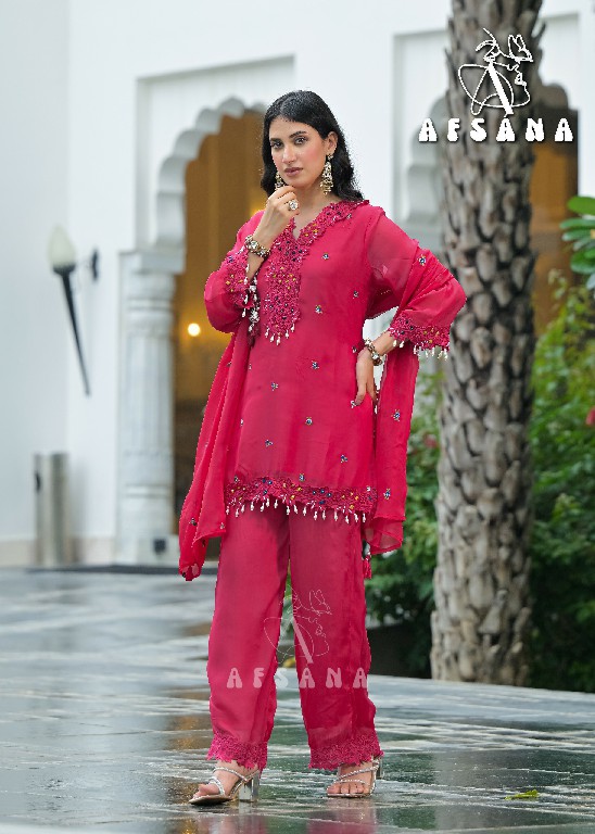AFSANA SARGUN WHOLESALE READYMADE VISCOSE BEMBERG LUXURY COLLECTION 3 PCS COMBO SET SUITS FOR EXPORT