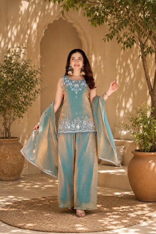 PURPLE CREATION ZORA WHOLESALE READYMADE BEAUTIFUL FESTIVE WEAR 3 PCS SUITS SUPPLIER
