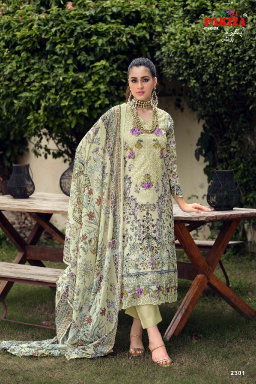 PAKIZA PRINTS GULNAWAZ VOL 23 WHOLESALE PURE LAWN BEAUTIFUL UNSTITCH SALWAR KAMEEZ SUPPLIER