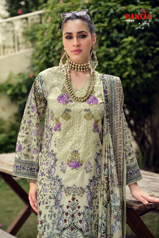 PAKIZA PRINTS GULNAWAZ VOL 23 WHOLESALE PURE LAWN BEAUTIFUL UNSTITCH SALWAR KAMEEZ SUPPLIER