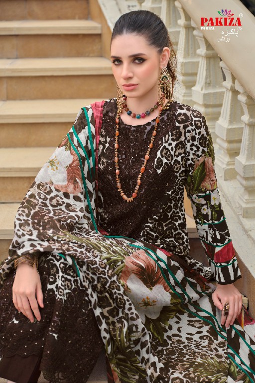 PAKIZA PRINTS GULNAWAZ VOL 24 WHOLESALE PURE LAWN PRETTY LOOK UNSTITCH SALWAR KAMEEZ FOR EXPORT