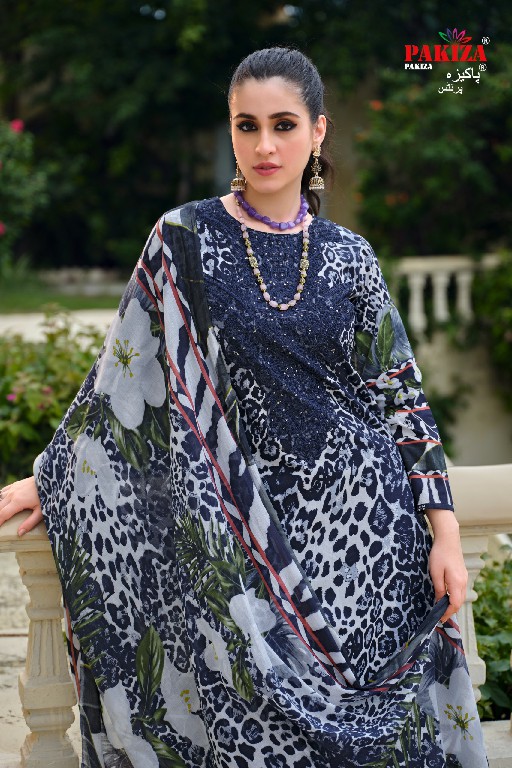 PAKIZA PRINTS GULNAWAZ VOL 24 WHOLESALE PURE LAWN PRETTY LOOK UNSTITCH SALWAR KAMEEZ FOR EXPORT