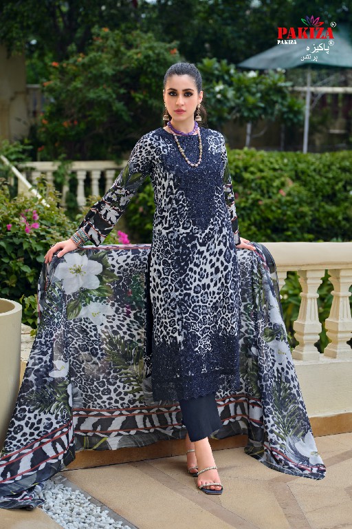 PAKIZA PRINTS GULNAWAZ VOL 24 WHOLESALE PURE LAWN PRETTY LOOK UNSTITCH SALWAR KAMEEZ FOR EXPORT