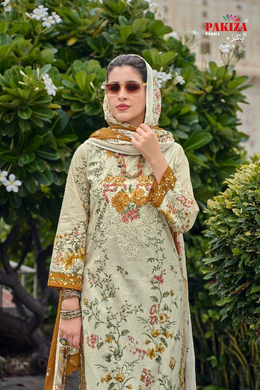 PAKIZA PRINTS GULNAWAZ VOL 25 WHOLESALE PURE LAWN ELEGANT UNSTITCH SALWAR KAMEEZ ONLINE