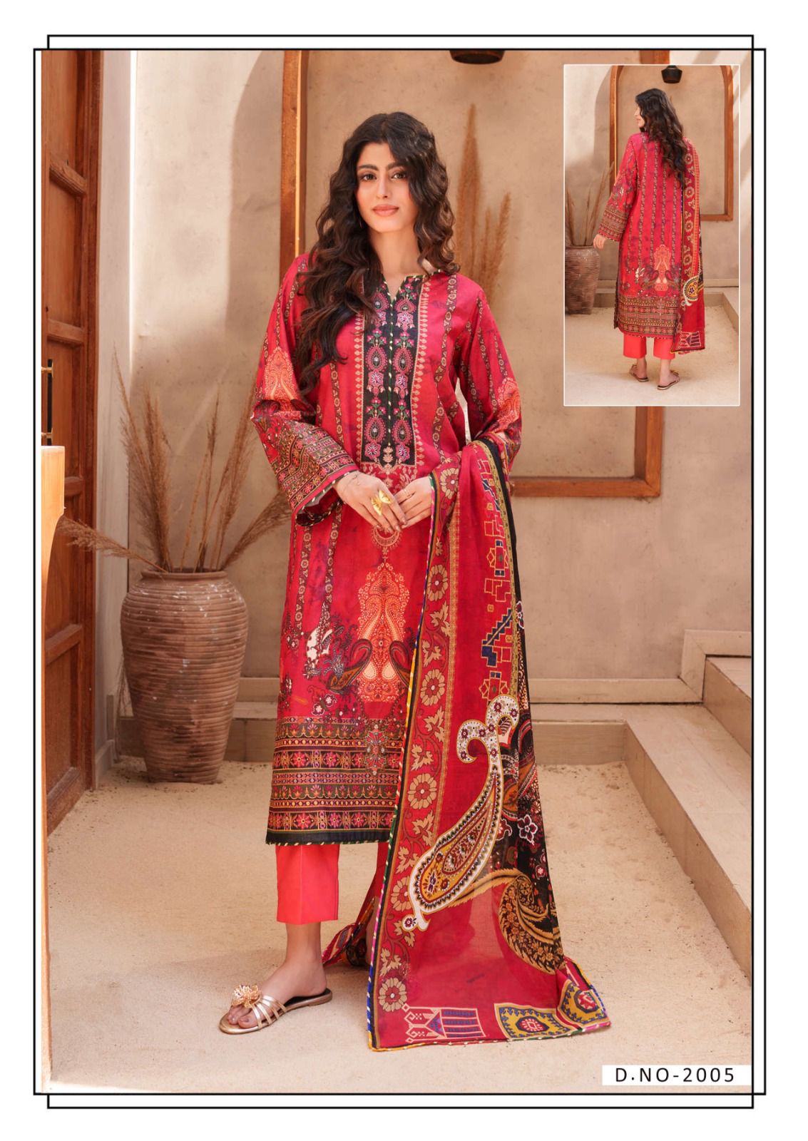 HALA RANG-E-BAHAR VOL 2 WHOLESALE HEAVY COTTON KARACHI STYLE PRINTED DRESS MATERIAL ONLINE