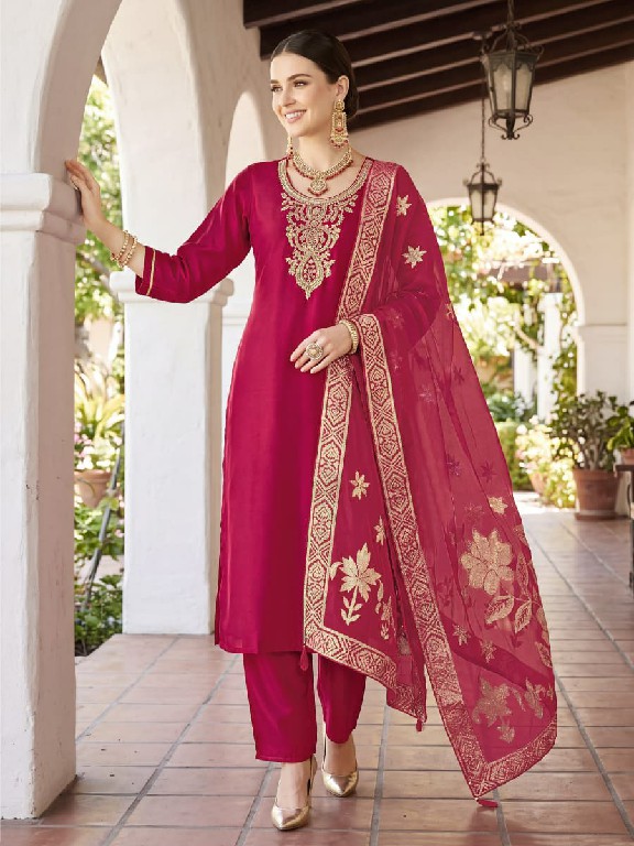 OSSM MAHIRA WHOLESALE READYMADE VISCOSE ROMAN GLASS CLASSY FANCY 3 PCS SUITS EXPORTER
