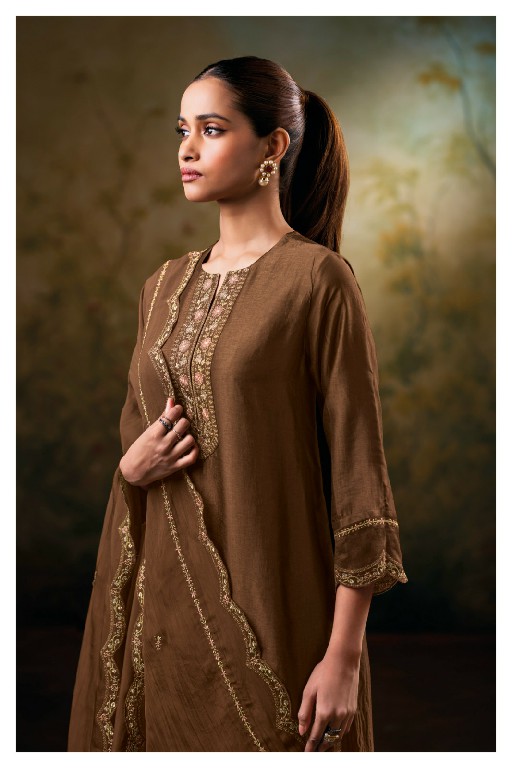 GANGA RISHITA S5195 WHOLESALE PURE BEMBERG RUSSIAN SILK SOLID COLOR UNSTITCH SALWAR SUITS SUPPLIER