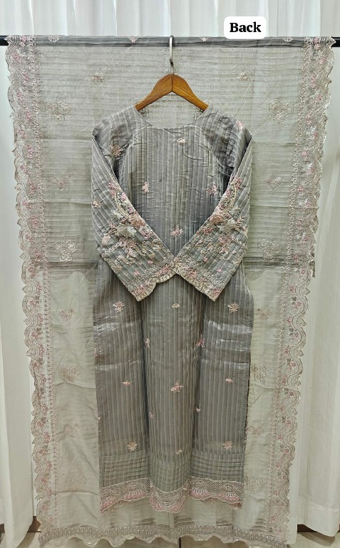 TEXTILEDEAL D.NO KMS-237 WHOLESALE READYMADE NEW PL FABRIC WITH HAND AND CUT WORK 3 PCS SUITS SUPPLIER