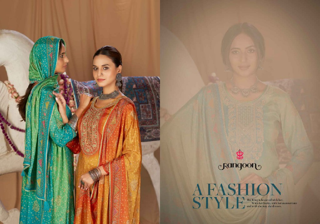 RANGOON INAYA WHOLESALE READYMADE PURE MUSLIN EXCLUSIVELY TRENDING 3 PCS SUITS FOR EXPORT