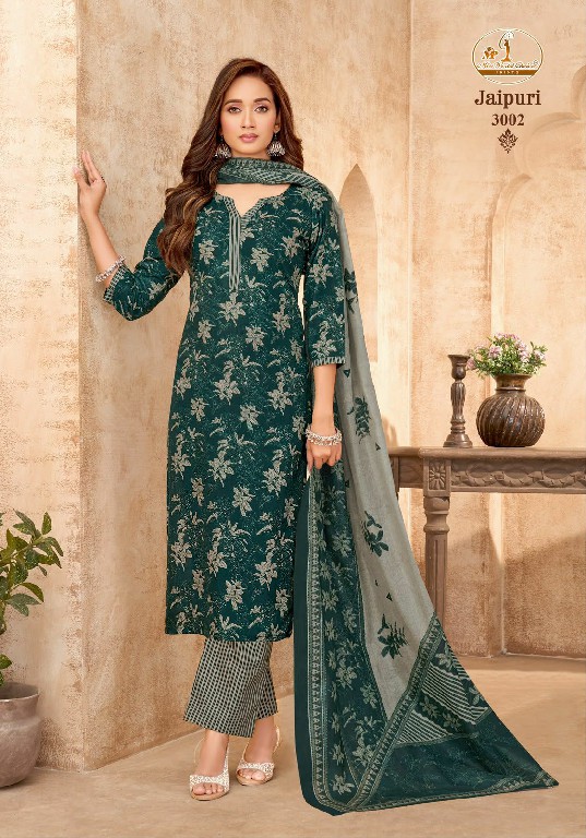 MISS WORLD CHOICE JAIPURI VOL 3 WHOLESALE READYMADE COTTON PRINTED DAILY WEAR 3 PCS SUITS FOR EXPORT