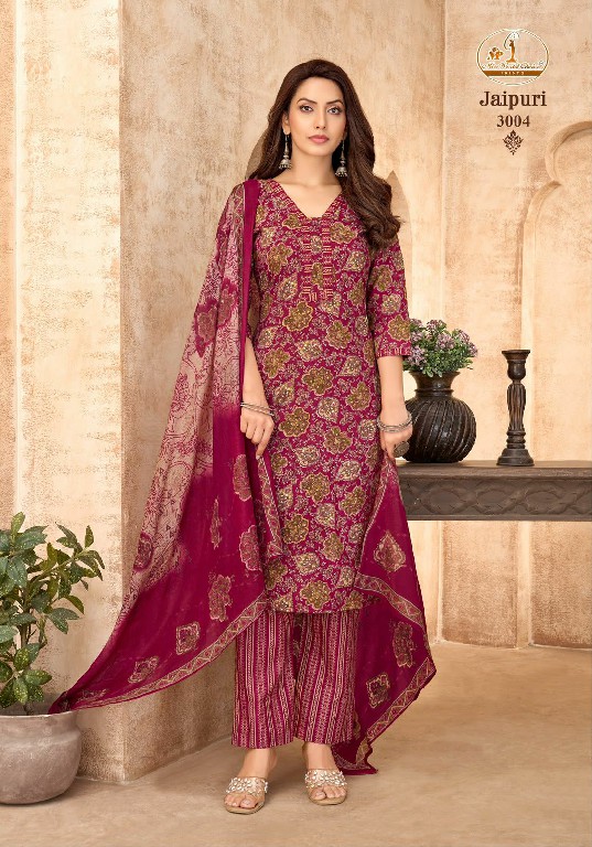 MISS WORLD CHOICE JAIPURI VOL 3 WHOLESALE READYMADE COTTON PRINTED DAILY WEAR 3 PCS SUITS FOR EXPORT