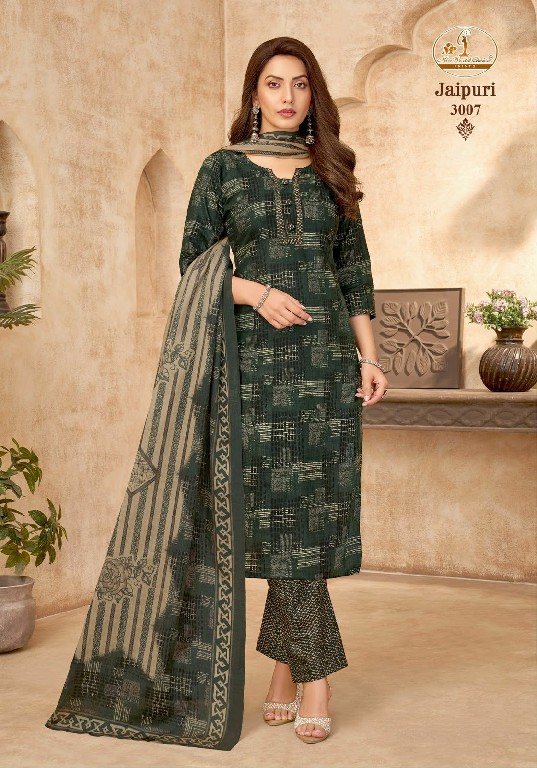 MISS WORLD CHOICE JAIPURI VOL 3 WHOLESALE READYMADE COTTON PRINTED DAILY WEAR 3 PCS SUITS FOR EXPORT