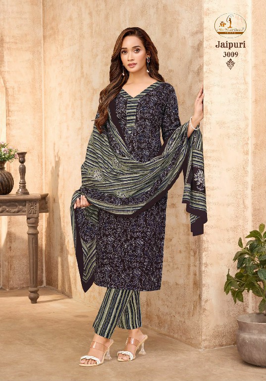 MISS WORLD CHOICE JAIPURI VOL 3 WHOLESALE READYMADE COTTON PRINTED DAILY WEAR 3 PCS SUITS FOR EXPORT