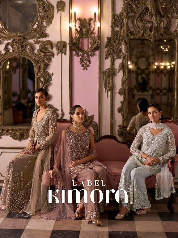 LABEL KIMORA COLLECTION VOL 1 WHOLESALE READYMADE DESIGNER PARTY WEAR 3 PCS COMBO SET SUITS EXPORTER