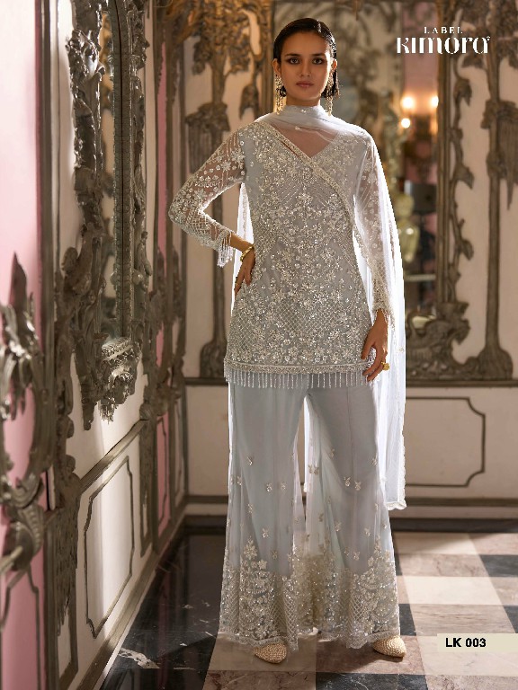 LABEL KIMORA COLLECTION VOL 1 WHOLESALE READYMADE DESIGNER PARTY WEAR 3 PCS COMBO SET SUITS EXPORTER
