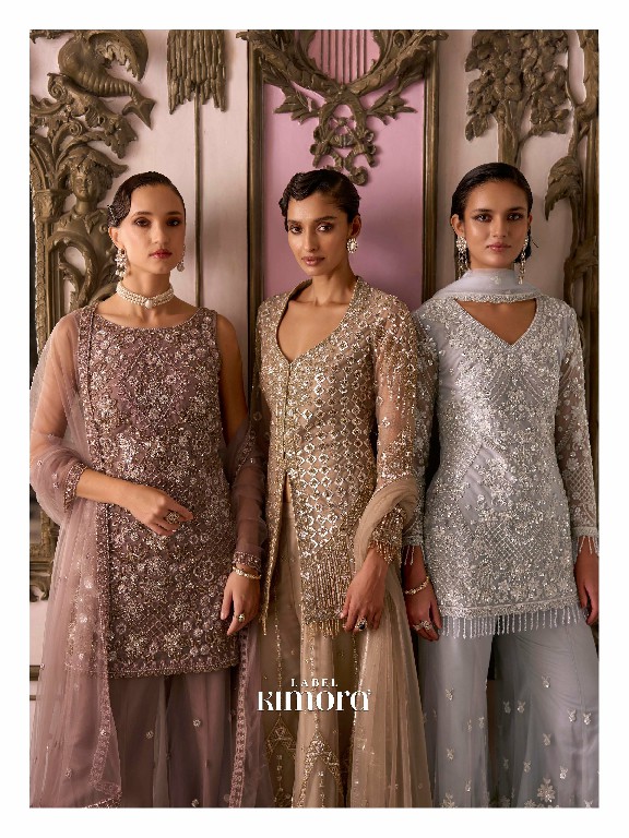 LABEL KIMORA COLLECTION VOL 1 WHOLESALE READYMADE DESIGNER PARTY WEAR 3 PCS COMBO SET SUITS EXPORTER