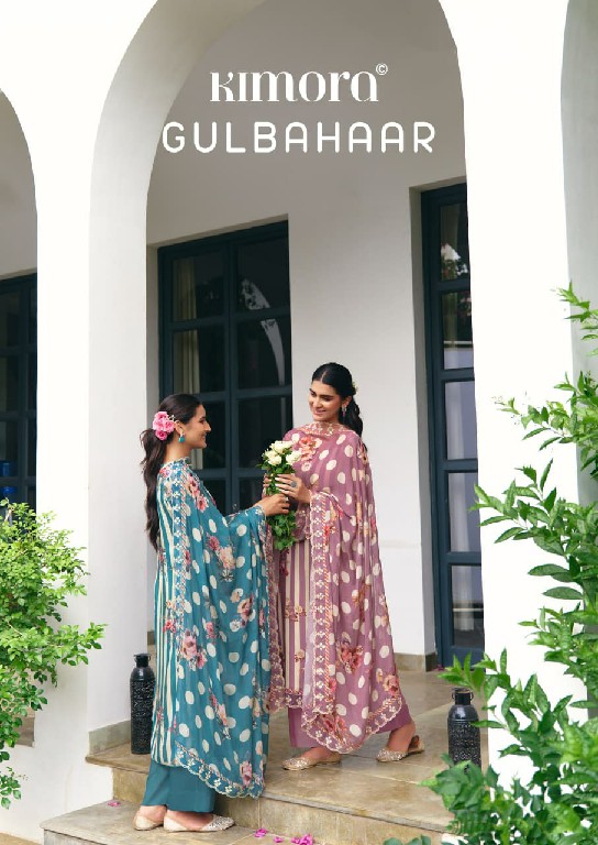 KIMORA GULBAHAAR WHOLESALE PURE MUSLIN DELICATE HAND WORK UNSTITCH SALWAR SUITS SUPPLIER