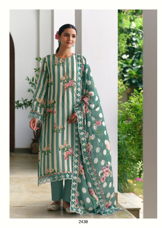 KIMORA GULBAHAAR WHOLESALE PURE MUSLIN DELICATE HAND WORK UNSTITCH SALWAR SUITS SUPPLIER