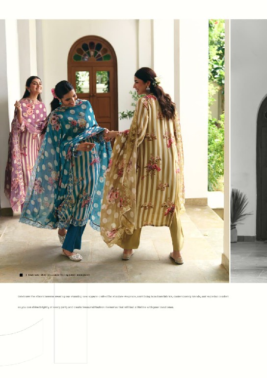 KIMORA GULBAHAAR WHOLESALE PURE MUSLIN DELICATE HAND WORK UNSTITCH SALWAR SUITS SUPPLIER