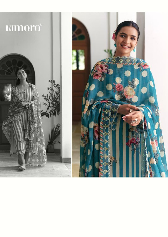 KIMORA GULBAHAAR WHOLESALE PURE MUSLIN DELICATE HAND WORK UNSTITCH SALWAR SUITS SUPPLIER