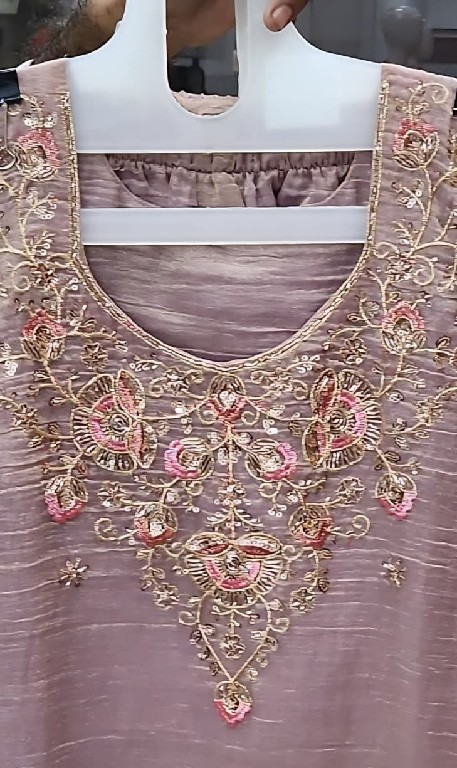 OSSM STYLE D.NO 1620 TO 1625 WHOLESALE READYMADE SALSA SILK  WITH BEADS WORK 3 PCS COMBO SET SUITS EXPORTER