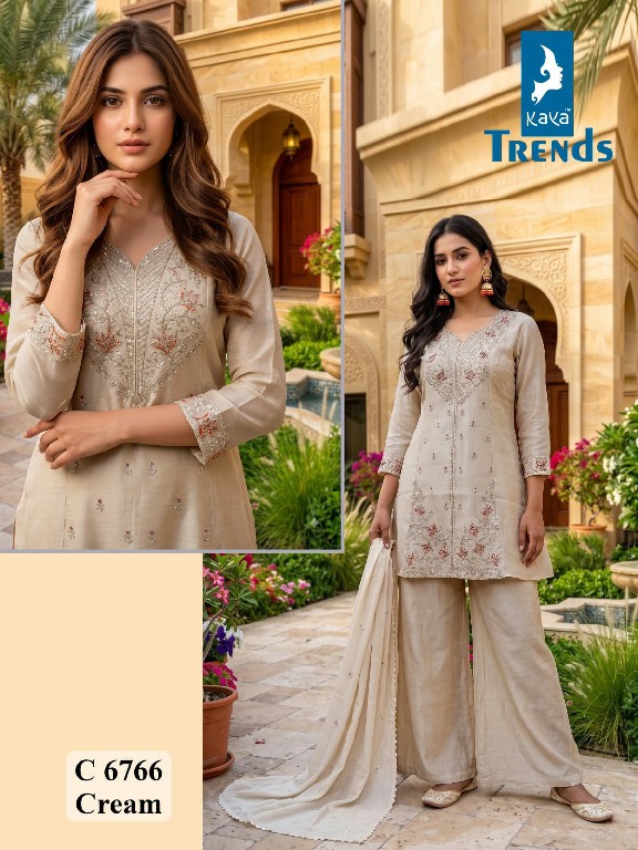 KAYA D.NO 6766 WHOLESALE READYMADE SALSA HEAVY EMBROIDERY WORK 3 PCS COMBO SET SUITS EXPORTER