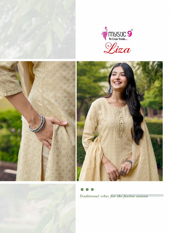 MYSTIC 9 LIZA VOL 6 WHOLESALE READYMADE COTTON HANDLOOM STRAIGHT CUT 3 PCS SUITS SUPPLIER