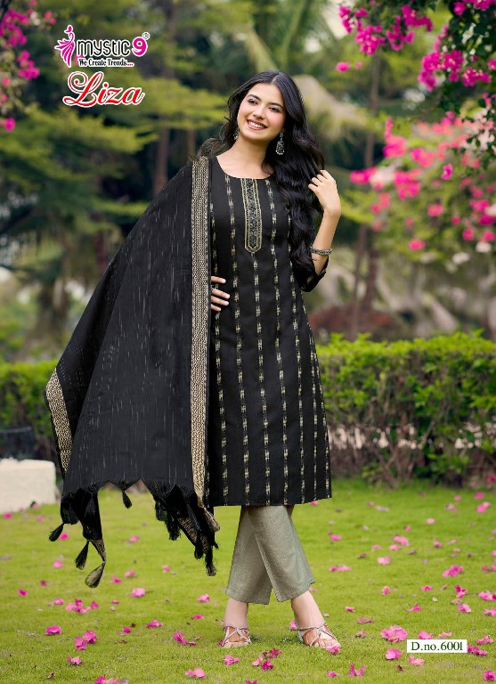 MYSTIC 9 LIZA VOL 6 WHOLESALE READYMADE COTTON HANDLOOM STRAIGHT CUT 3 PCS SUITS SUPPLIER