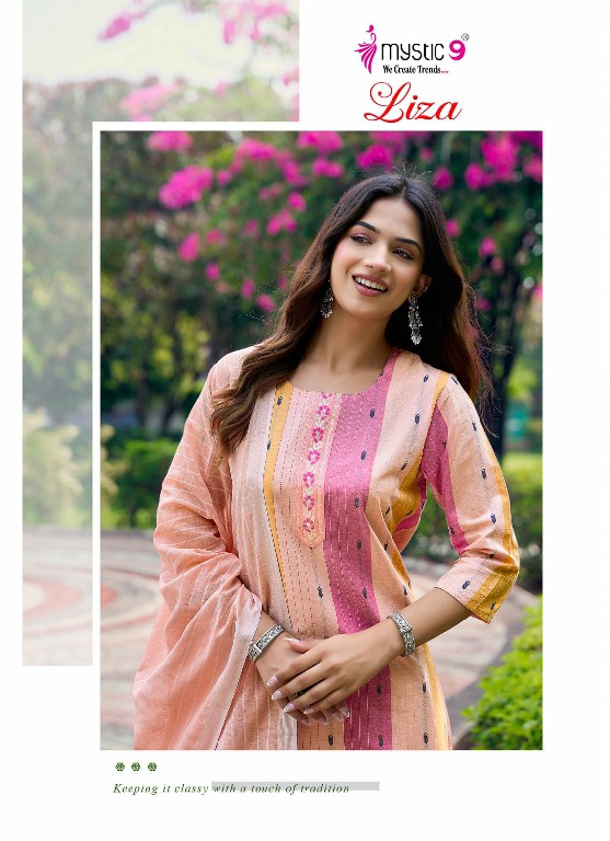 MYSTIC 9 LIZA VOL 6 WHOLESALE READYMADE COTTON HANDLOOM STRAIGHT CUT 3 PCS SUITS SUPPLIER