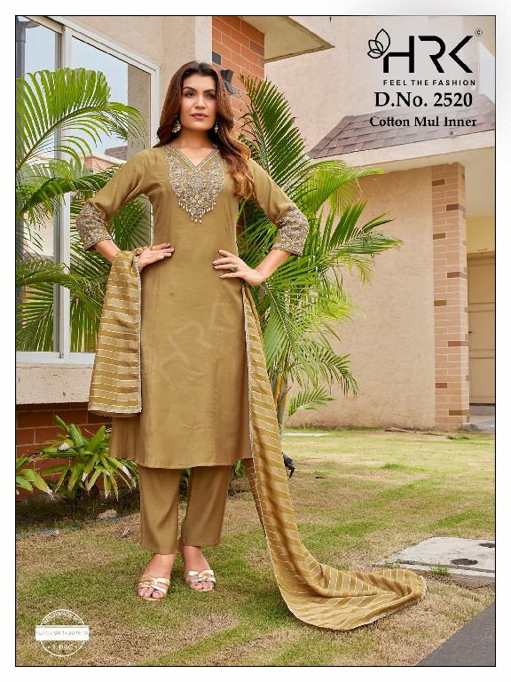 HRK D.NO 2520 WHOLESALE READYMADE SOLK BEADS WORK A LINE STYLE 3 PCS COMBO SET SUITS SUPPLIER