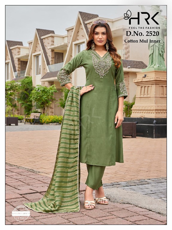 HRK D.NO 2520 WHOLESALE READYMADE SOLK BEADS WORK A LINE STYLE 3 PCS COMBO SET SUITS SUPPLIER