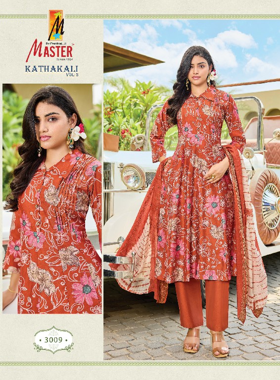 MASTER KATHAKALI VOL 3 WHOLESALE READYMADE GADHWAL PRINTED TRENDING 3 PCS SUITS EXPORTER