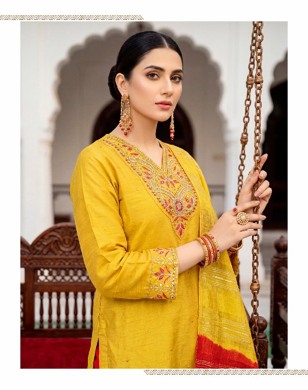 VIR NIDHI VOL 1 WHOLESALE READYMADE SIMMER WITH WORK BEST DESIGN 3 PCS SUITS SUPPLIER