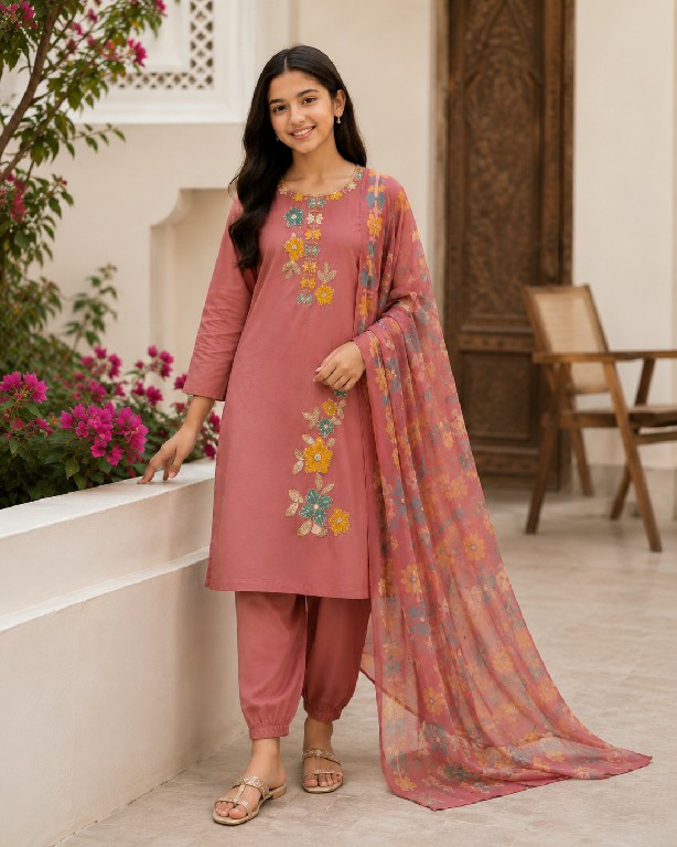 TEXTILEDEAL PRESENT READYMADE ROMAN ETHNIC WEAR 3 PCS COMBO SET SUITS FOR KIDS ONLINE