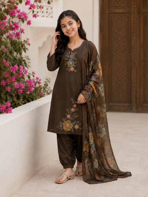 TEXTILEDEAL PRESENT READYMADE ROMAN ETHNIC WEAR 3 PCS COMBO SET SUITS FOR KIDS ONLINE