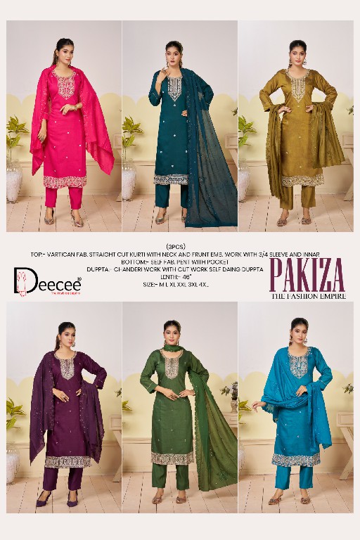 DEE CEE PAKIZA WHOLESALE READYMADE VARTICAN CLASSIC ETHNIC STYLE 3 PCS SUITS EXPORTER
