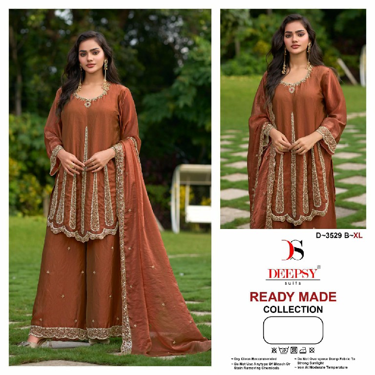 DEEPSY D.NO 3529 WHOLESALE READYMADE ANCY MOSS UNIQUE PAKISTANI 3 PCS SUITS EXPORTER