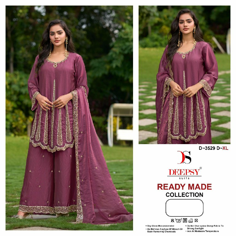 DEEPSY D.NO 3529 WHOLESALE READYMADE ANCY MOSS UNIQUE PAKISTANI 3 PCS SUITS EXPORTER