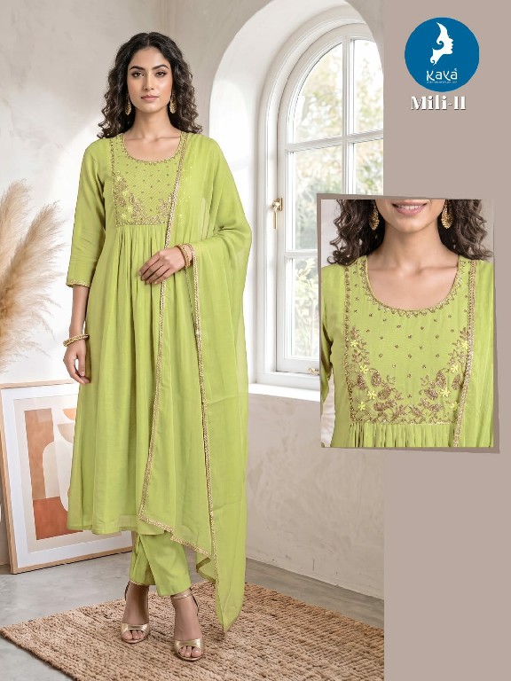 KAYA MILI WHOLESALE READYMADE MULL CHANDERI BIG SIZE GORGEOUS LOOK 3 PCS COMBO SET SUITS SUPPLIER